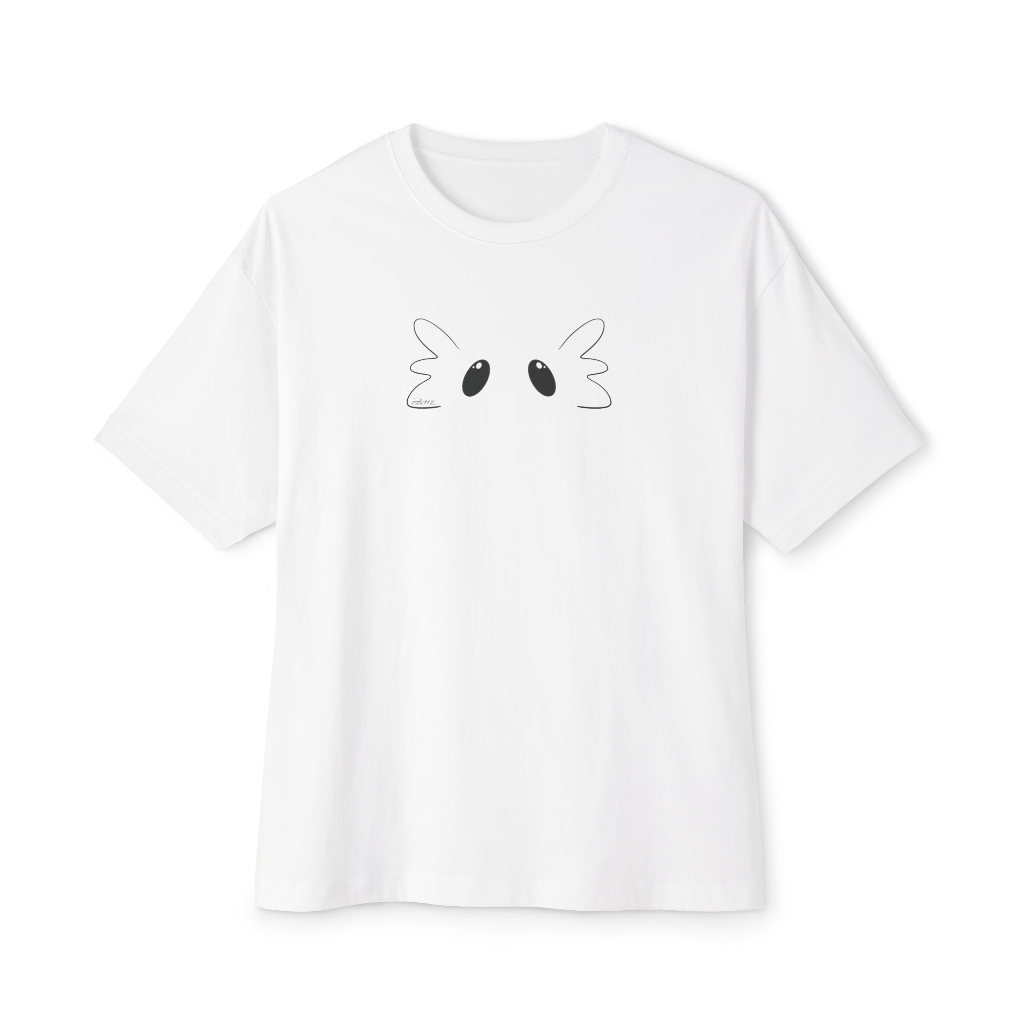 Zuuttz Axolotl Face Unisex Oversized Boxy Tee