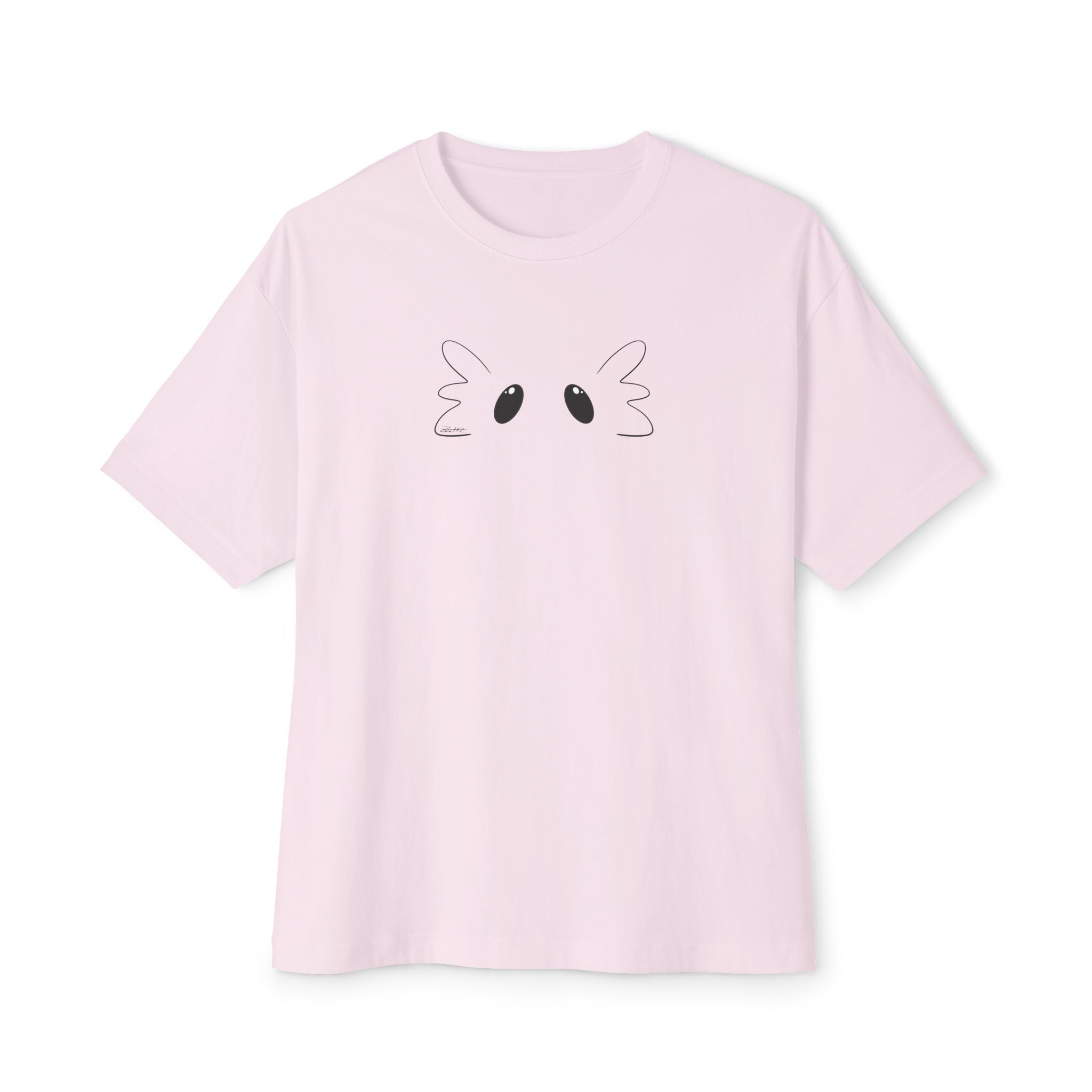 Zuuttz Axolotl Face Unisex Oversized Boxy Tee