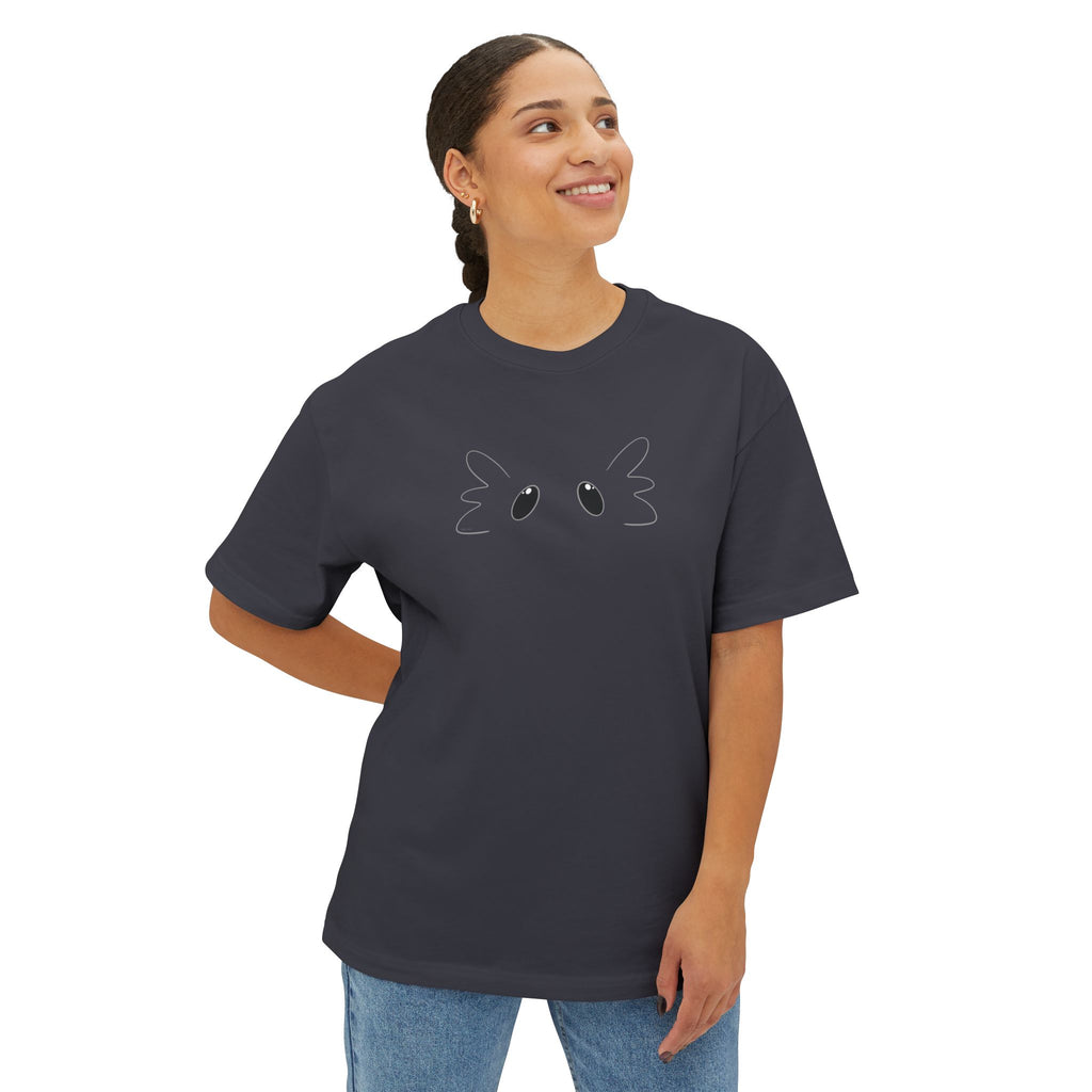 Zuuttz Axolotl Face Unisex Oversized Boxy Tee