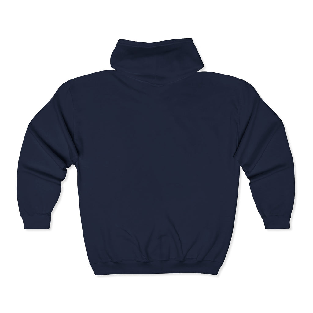 Axolotl Embroidered Full‑Zip Hoodie