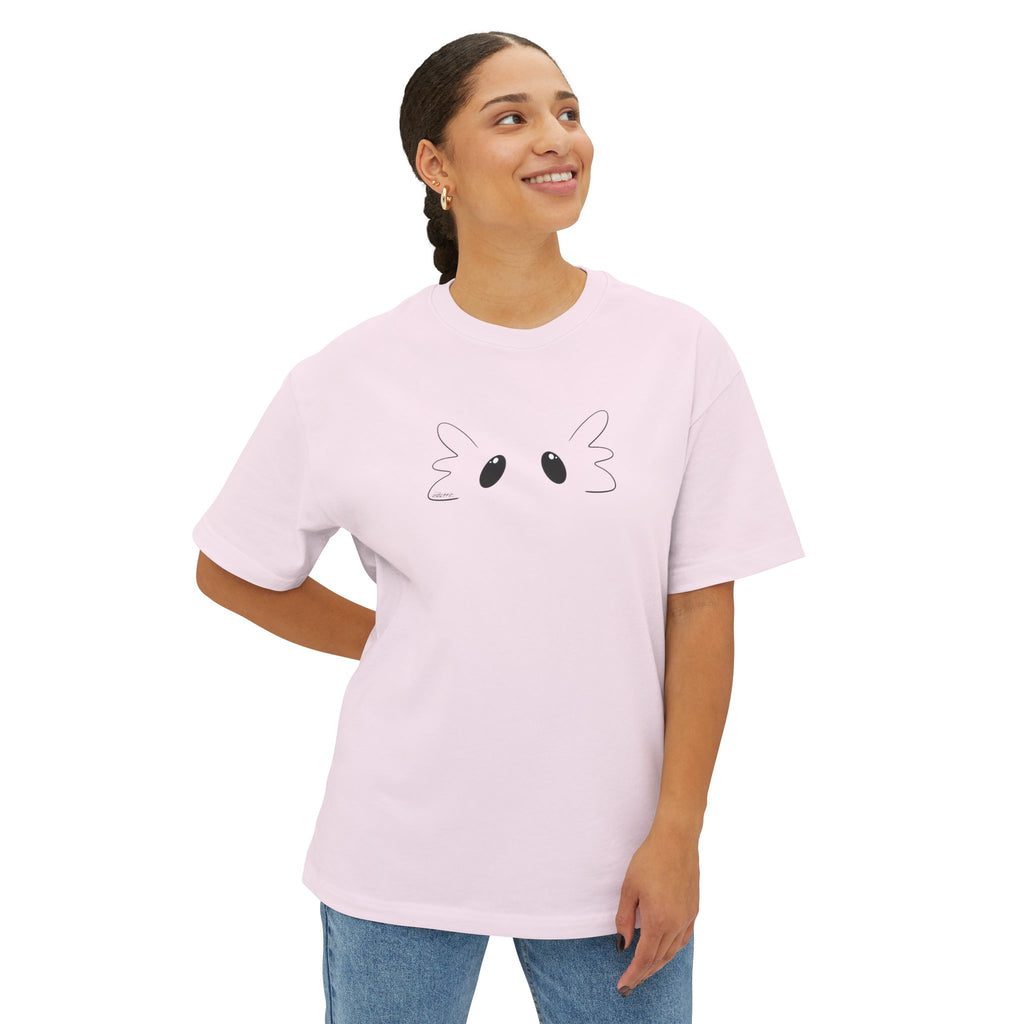 Zuuttz Axolotl Face Unisex Oversized Boxy Tee