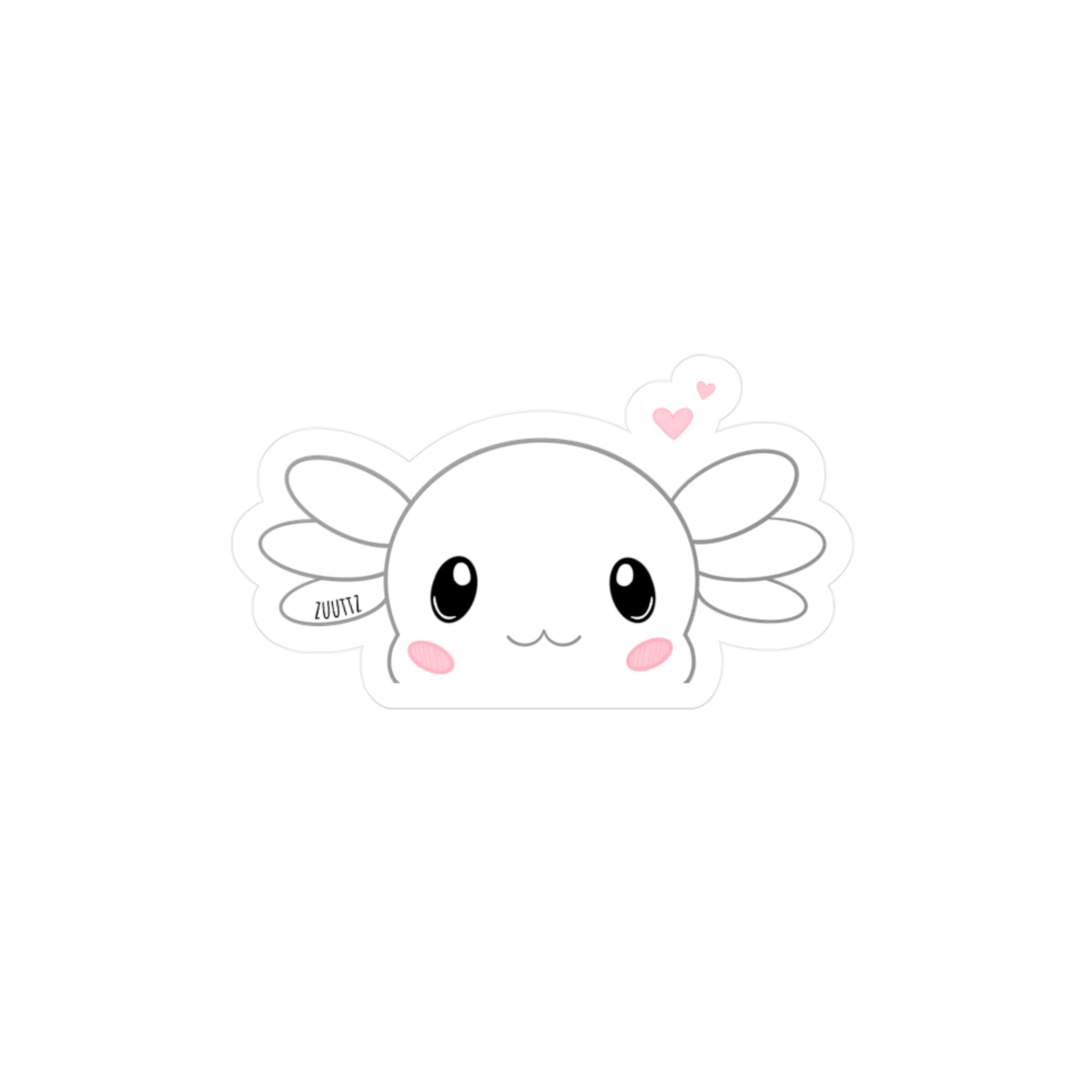 Zuuttz Axolotl Kiss-Cut Vinyl Decals