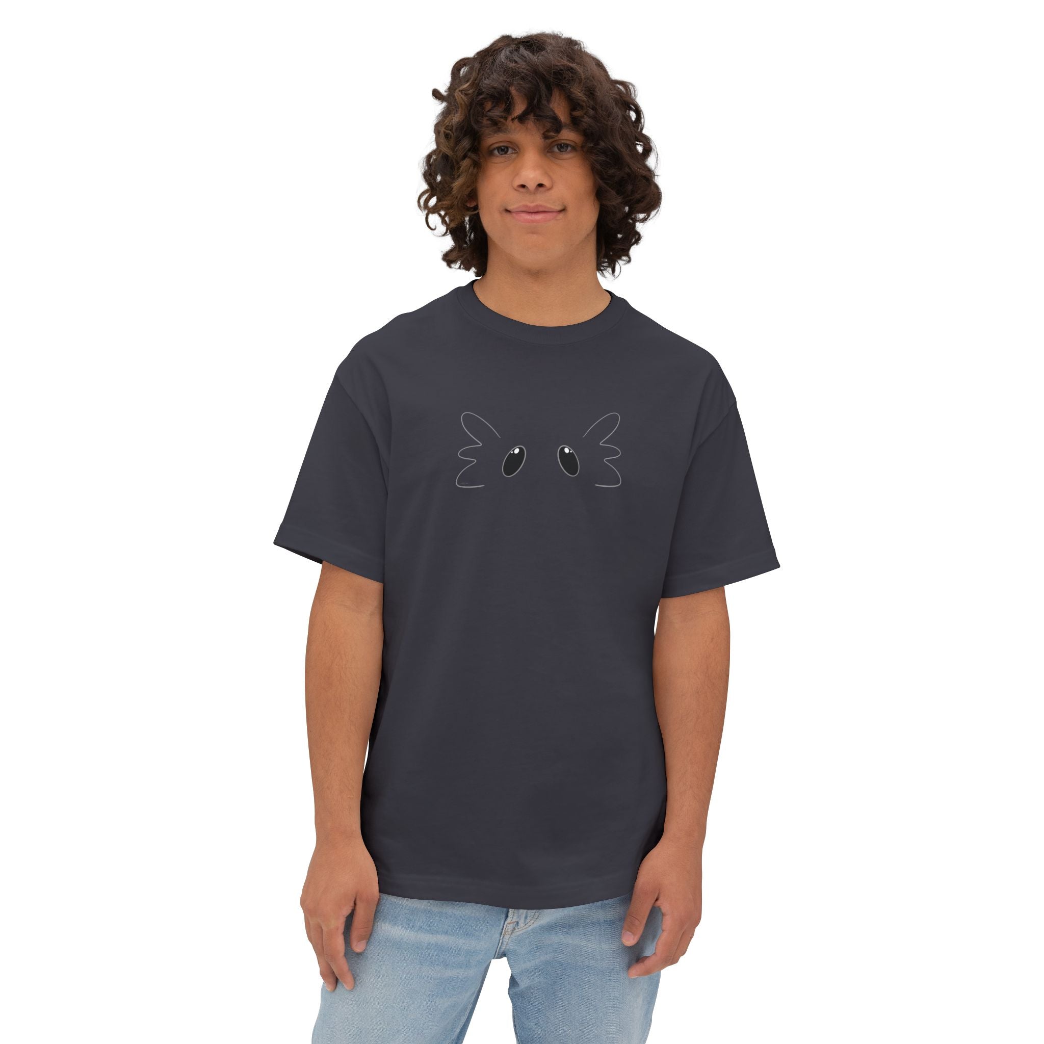 Zuuttz Axolotl Face Unisex Oversized Boxy Tee